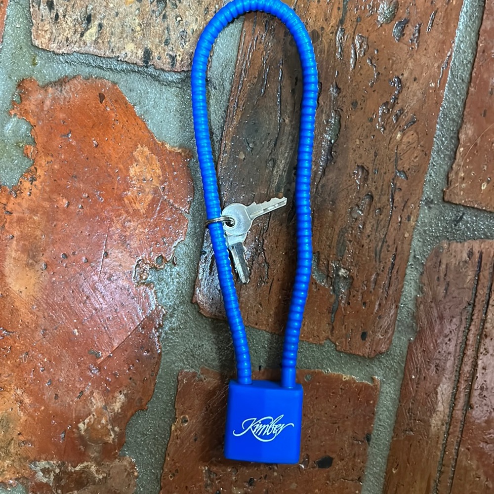 Kimber Gun Safety Cable Lock + 2 Keys Blue